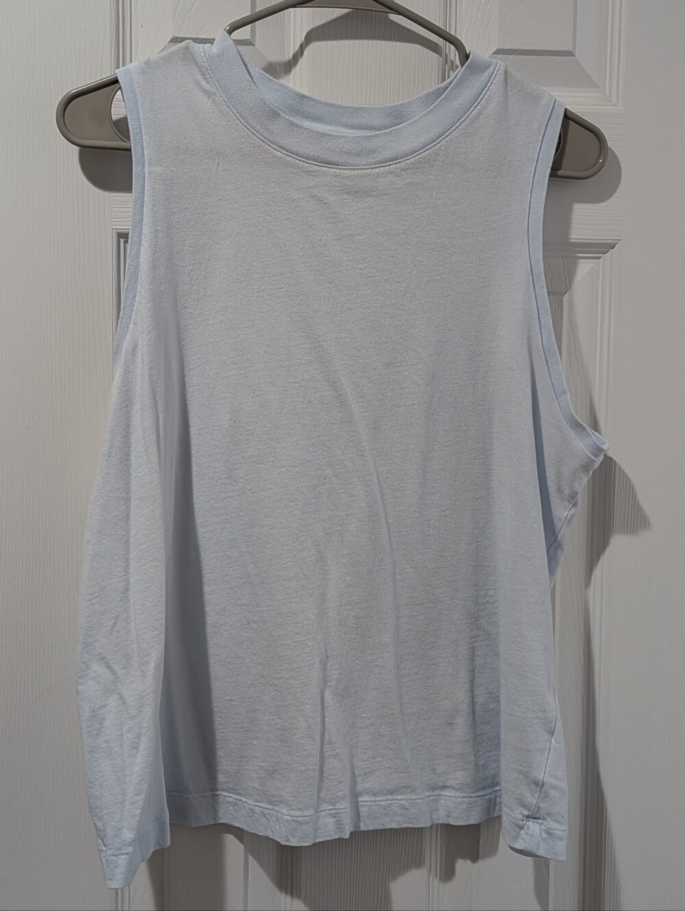 A New Day Baby Blue Sleeveless Muscle Tank